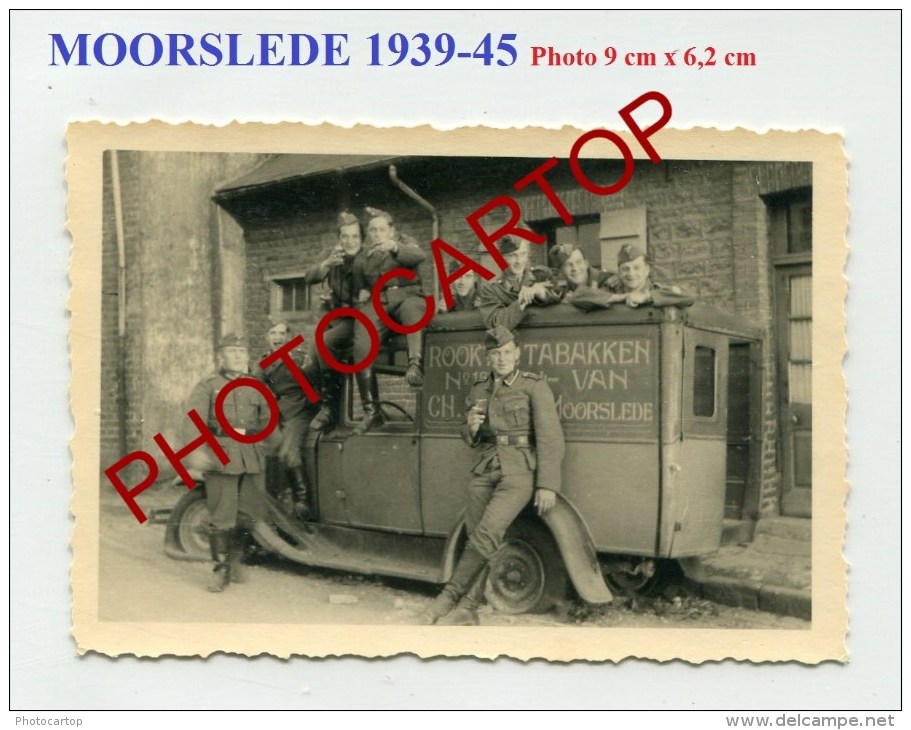 MOORSLEDE-Voiture Commerciale-TABAC-Reclame-Petite Photo Allemande-Guerre-39-45-II WK-BELGIEN-FLANDERN- - Moorslede