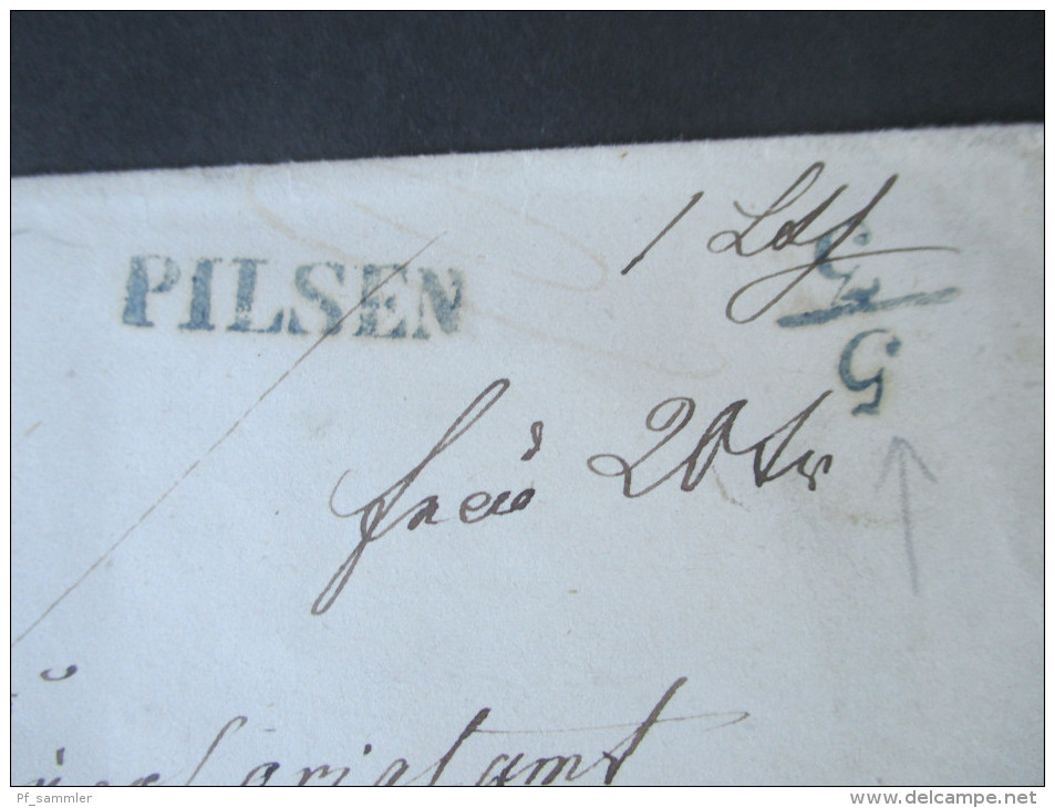 Böhmen 1845 Pilsen Taxstempel 5/3. General Graf Wallmoden. Karl Graf Von Wallmoden-Gimborn, K. K. General Cavallerie - ...-1918 Prefilatelia