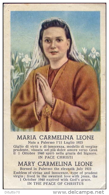 Santino - Maria Carmelina Leone - Andachtsbilder