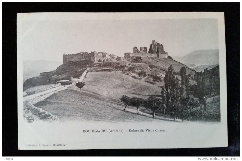 CPA D07 Rochemaure Ruines Du Vieux Chateau - Rochemaure