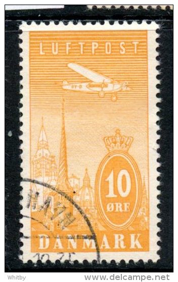 Denmark 1934 10o Airmail Issue #C6 - Posta Aerea