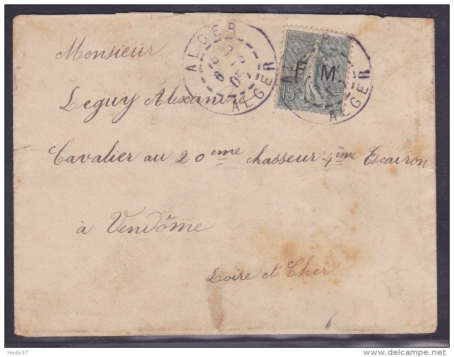 France Type Semeuse Sur Lettre - 1903-60 Semeuse Lignée