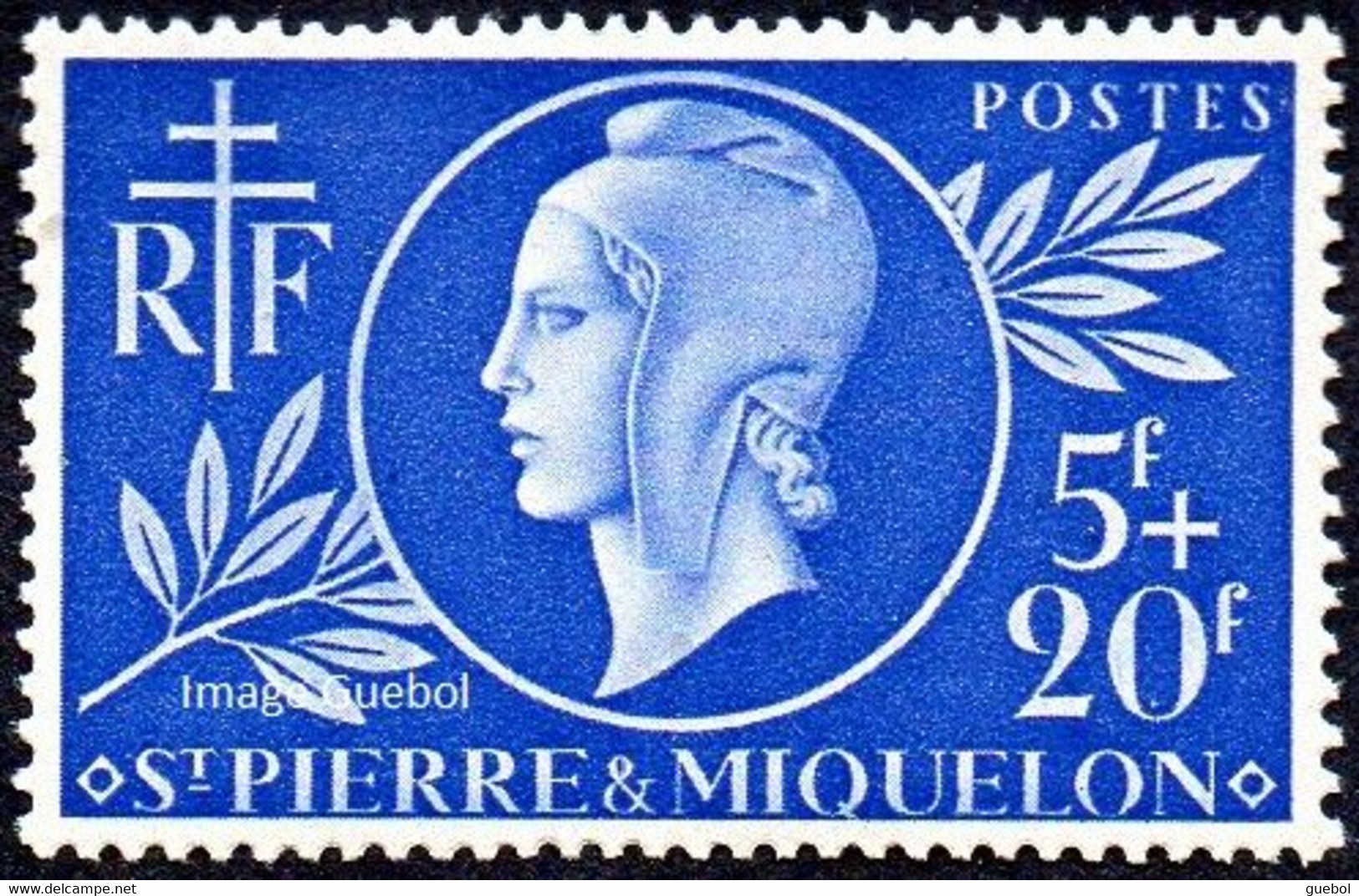 Détail De La Série Entraide Française ** Saint Pierre N° 314 - Marianne De Dulac - 1944 Entraide Française