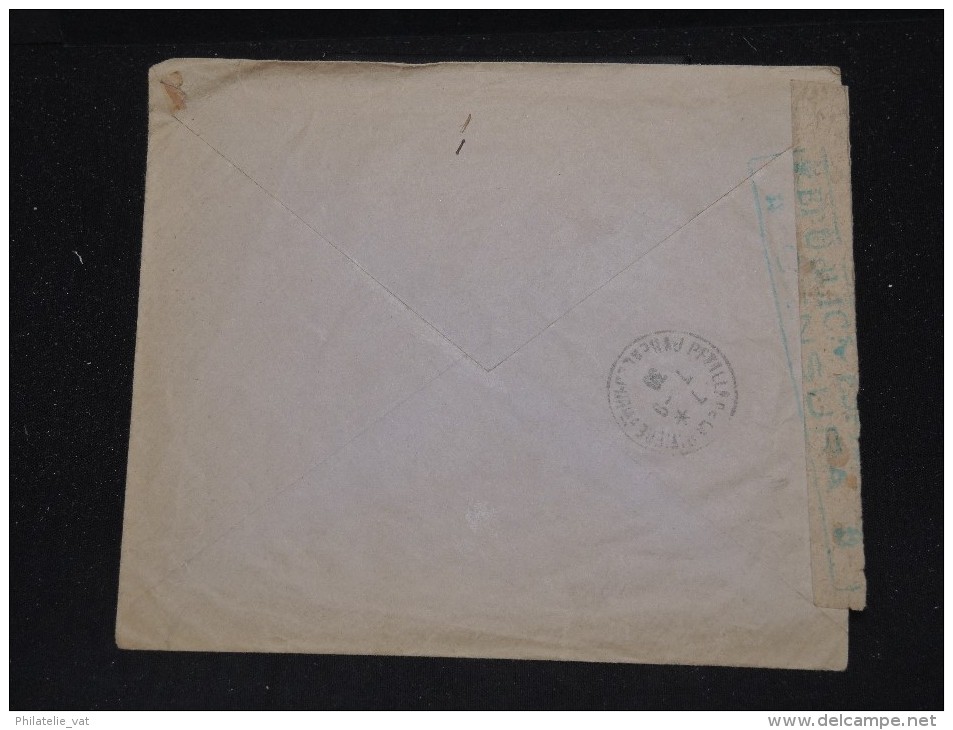 ESPAGNE - Enveloppe Pour La France En 1938 Avec Censure Et Griffe "CASA" - Rare - A Voir - Lot P10880 - Republikeinse Censuur