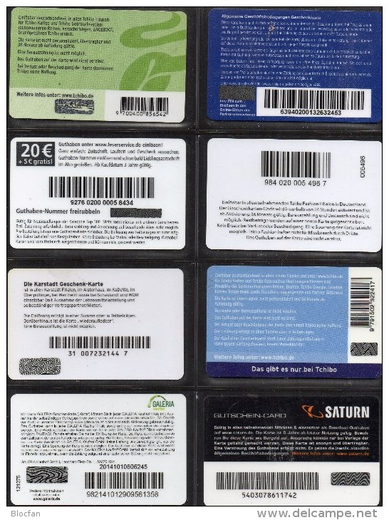 32 Giftcard Geschenk-Karten Collection Deutschland New 35€ Unbenutzt Tschibo Toys Thalia H&M Amazon C&A Cards Of Germany - Other & Unclassified