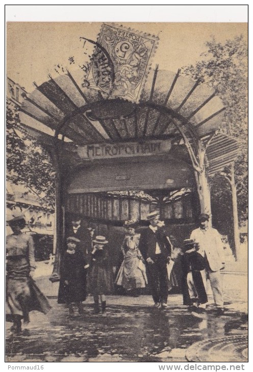 CP Paris "sortie Du Métropolitain" - Reproduction - Donegal