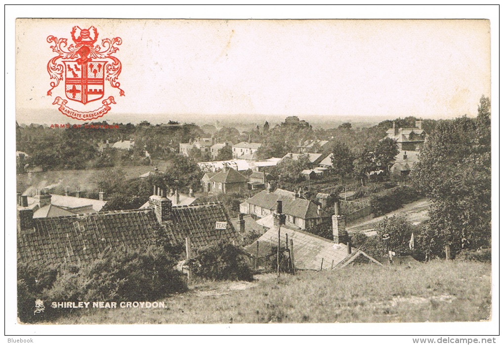 RB 1058 -  Spurgeon 1905 Raphael Tuck Coat Of Arms Postcard- Shirley Near Croydon Surrey - Surrey