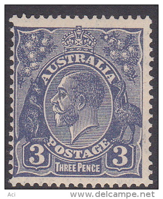 Australia 1931-36 CofA Watermark King George V, SG 128 3d Blue Mint - Neufs