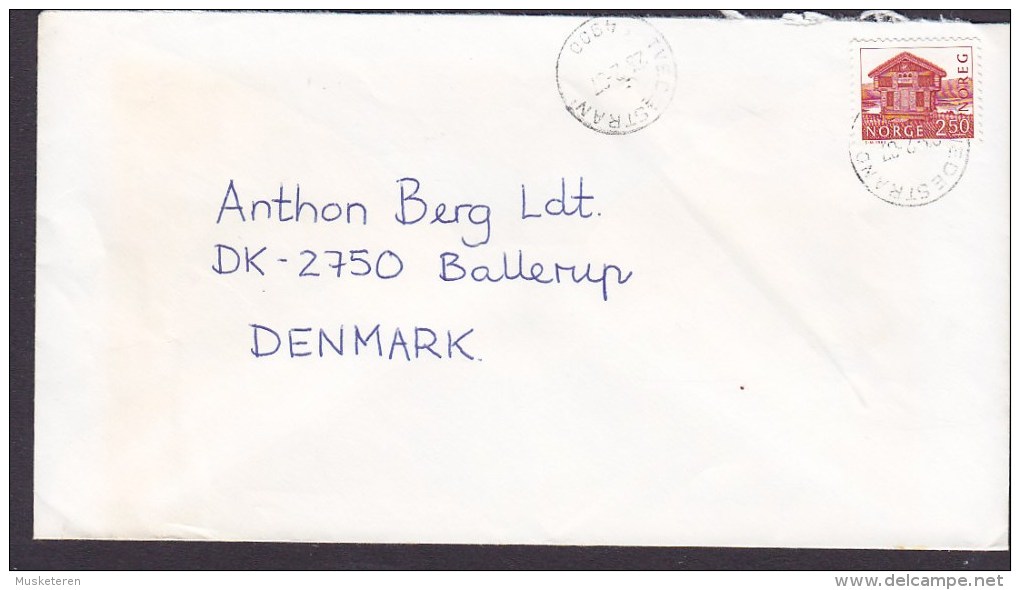 Norway Deluxe TVEDESTRAND 1987 Cover Brief BALLERUP Denmark - Briefe U. Dokumente
