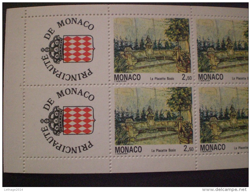 STAMPS MONACO CARNETS 1992 Old Monaco - Paintings By Claude Rosticher 1992 MNH X2 +6 PHOTO - Markenheftchen