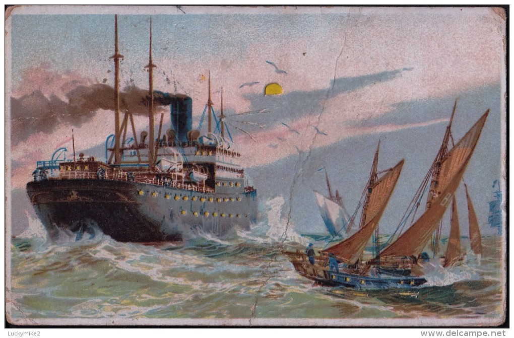 Hold To Light - Ship &amp; Sailing Boats,  C1910 - Paquebots