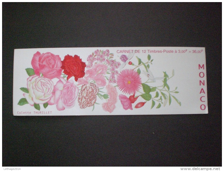 STAMPS MONACO CARNETS 1995 Flowers - Imperforated Top Or Bottom  MNH - Postzegelboekjes