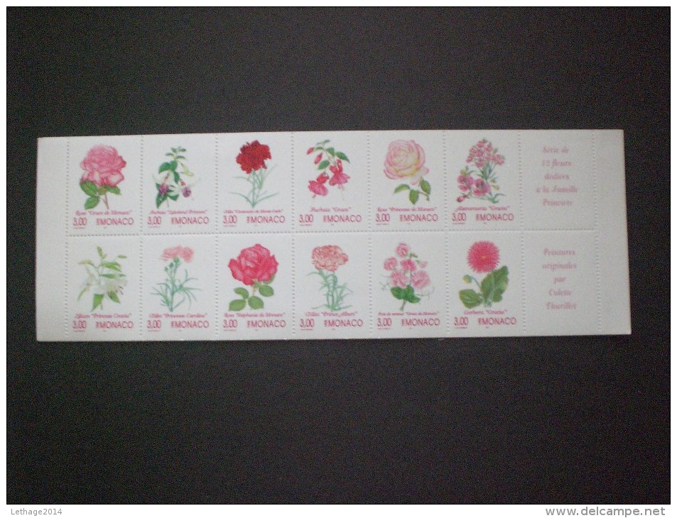 STAMPS MONACO CARNETS 1995 Flowers - Imperforated Top Or Bottom  MNH - Markenheftchen