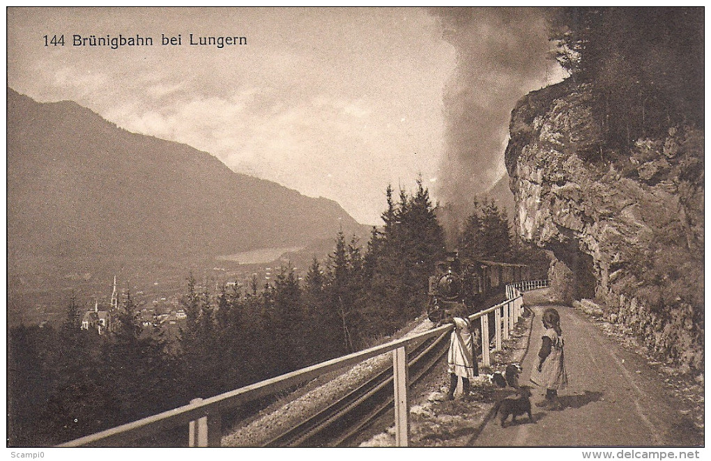 8265.....BRÜNIG. Le Train Et LUNGERN - Autres & Non Classés