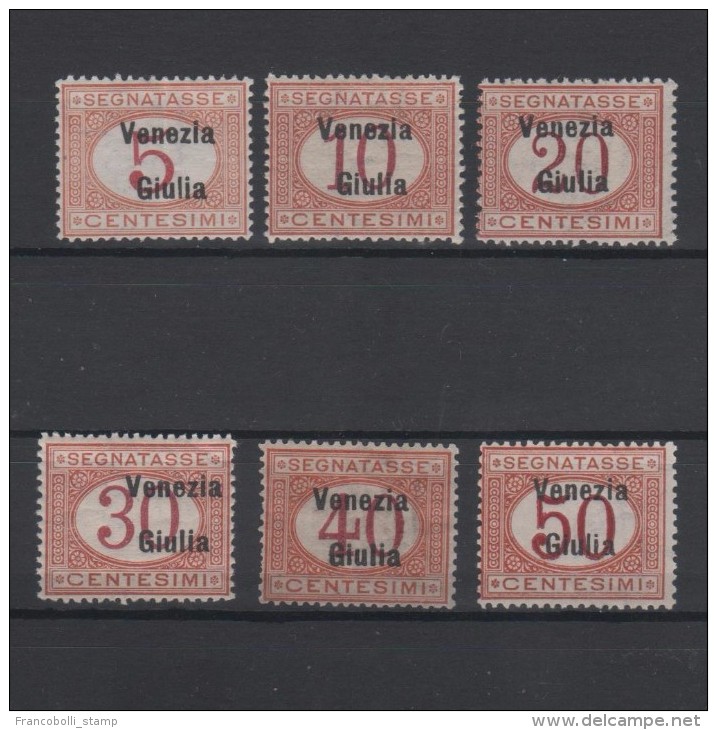 Venezia Giulia 1918 Segnatasse D'Italia MNH/MLH 50 C. MNH Firmato +++ - Altri & Non Classificati