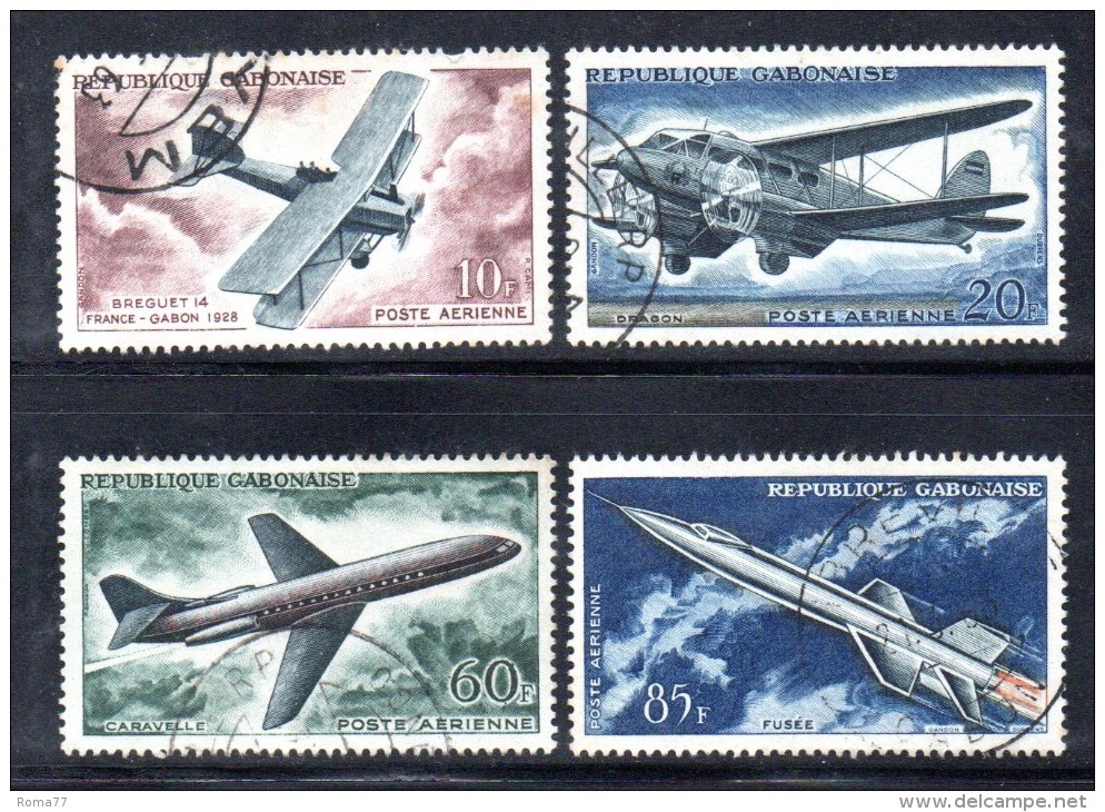 GF1186 - GABON 1962, Posta Aerea Serie Usata - Gabon (1960-...)