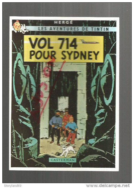 Cpm St000375 Couverture Les Aventures De Tintin  Vol 714 Pour Sydney - Hergé