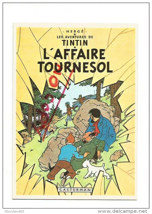 Cpm St000374 Couverture Les Aventures De Tintin L'affaire Tournesol - Hergé