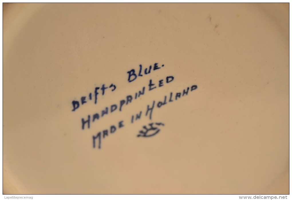 Ancienne lampe à pétrole Hollandaise Delfts Delft blue handpainted made in holland