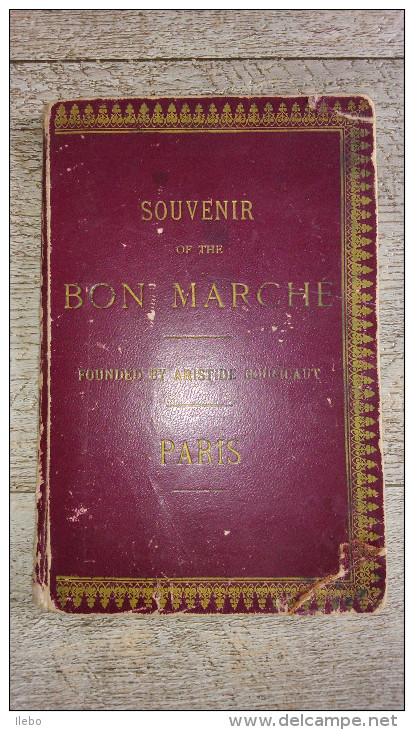 Souvenir Of The Bon Marché Paris Petit Guide Anglais Avec Plan Gravures Rare - Mode