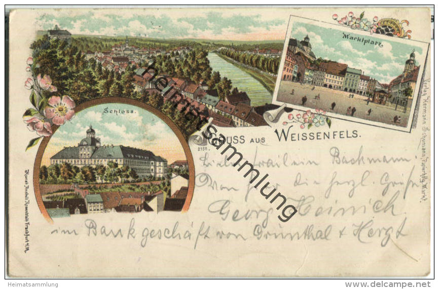 Weissenfels - Marktplatz - Schloss - Weissenfels