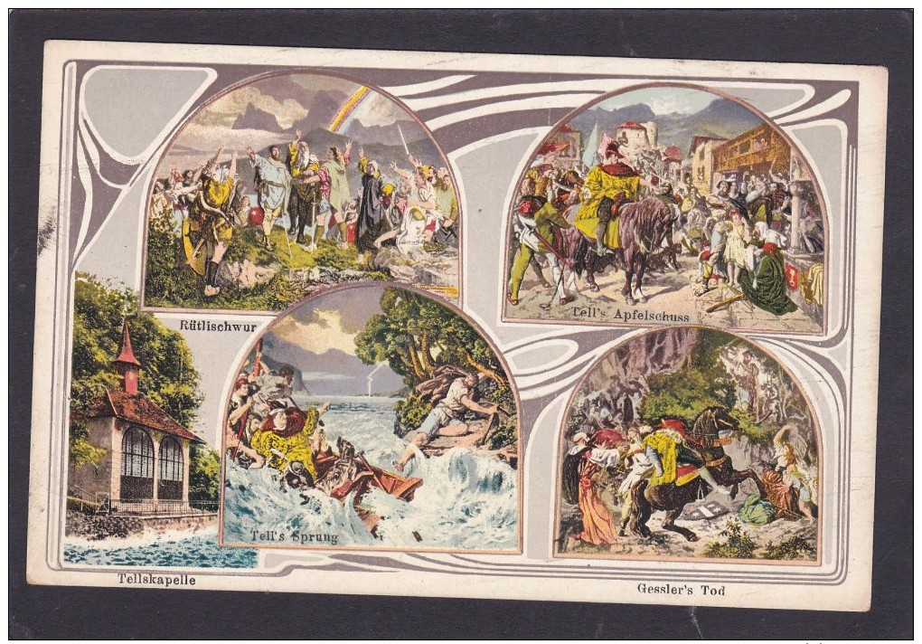 Postcard Of Multi View Rutlischwur,Near Seelisberg, Uri, Switzerland,S33. - Berg