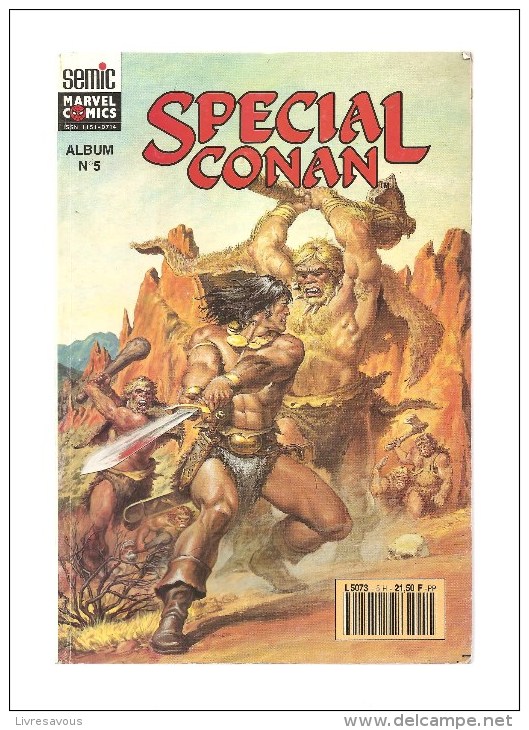 Spécial Conan Album N° 5 De 1992 Marvel - Spidey