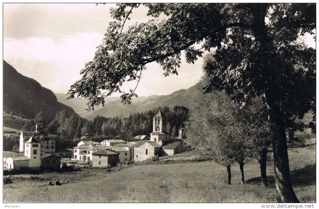 15135. Postal CAMPRODON (Gerona) 1954. Vista Parcial De La Poblacion - Cartas & Documentos