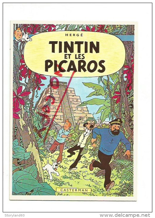 Cpm St000371 Couverture Les Aventures De Tintin Tintin Et Les Picaros - Hergé