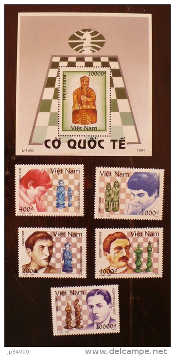 VIETNAM ECHECS, ECHEC, CHESS, Ajedrez. Yvert N° 1434/38+bf81 ** MNH - Schaken