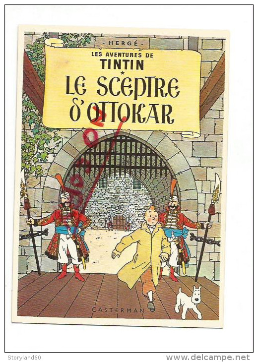 Cpm St000382 Couverture Les Aventures De Tintin Le Sceptre D'ottokar - Hergé