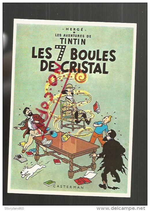 Cpm St000379 Couverture Les Aventures De Tintin Les Sept Boules De Cristal - Hergé