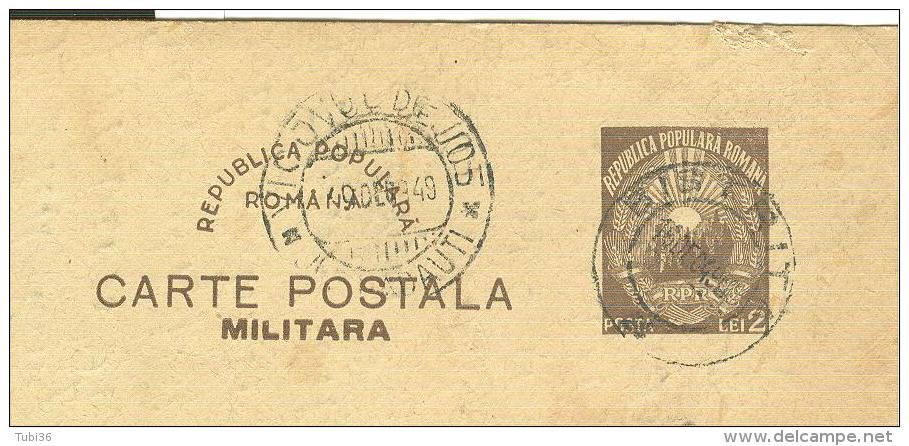 CARTE POSTALA MILITARA, 1949, LEI 2 - Poststempel (Marcophilie)