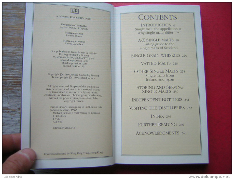 LIVRE   MICHAEL JACKSON'S  MALT WHISKY  COMPANION  A CONNOISSEUR'S GUIDE TO THE MALT WHISKIES OF SCOTLAND  NEW EDITION - Altri & Non Classificati