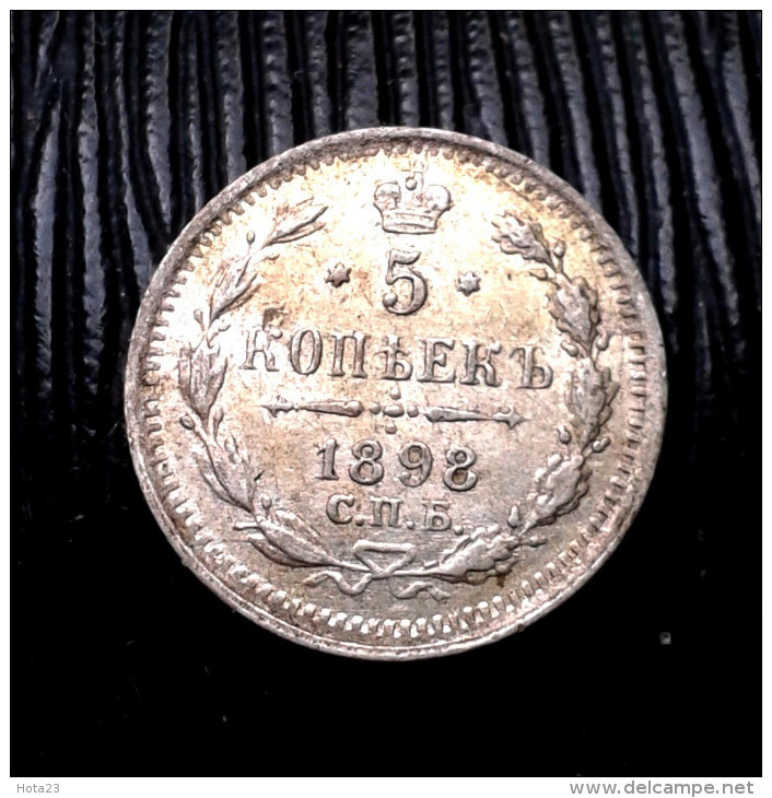 Russia Russland RUSSIE Silver Coin 5 Kopeck / KOPEEK 1898 Nicolas II  TSZAR (500 -  V - 3018 ) - Rusland