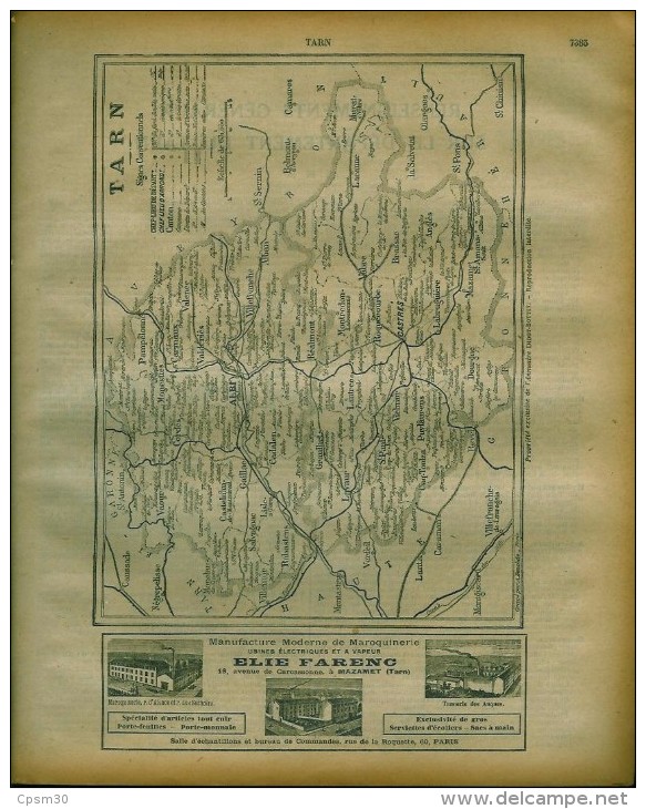 ANNUAIRE - 81 - Département Tarn - Année 1889 + 1922 + 1930 + 1938 + 1947 - édition Didot-Bottin - Cinq Années  (5x5=25) - Telephone Directories