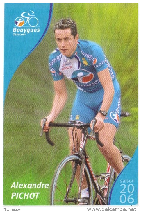 Tour De France 2006  -  Cycliste Alexandre Pichot  -  Carte Promo - Cyclisme