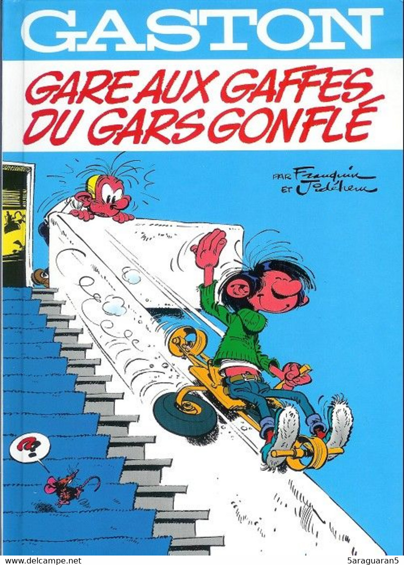 BD GASTON - Gare Aux Gaffes Du Gars Gonflé / En Direct De La Gaffe - Album Double - Gaston