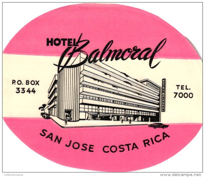 18 HOTEL Labels COLOMBIABarranquilla Cucuta COSTA RICA San Jose GUATEMALA Panajachel