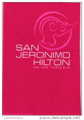 17 HOTEL Labels PUERTO RICO An Juan Dorado PERU Ayacucho SURINAME Paramaribo URUGAY VENEZUELA - Etiketten Van Hotels