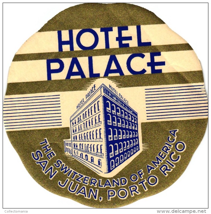 17 HOTEL Labels PUERTO RICO an Juan Dorado PERU Ayacucho SURINAME Paramaribo URUGAY VENEZUELA