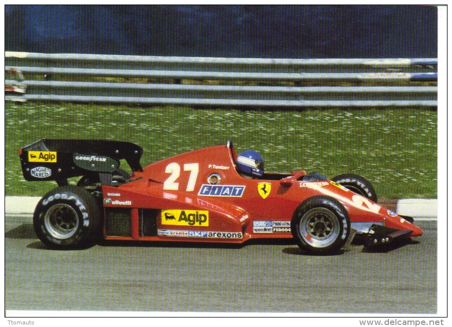 Grand Prix   -  Patrick Tambay  -   Ferrari  F1  -  Carte Postale - Grand Prix / F1