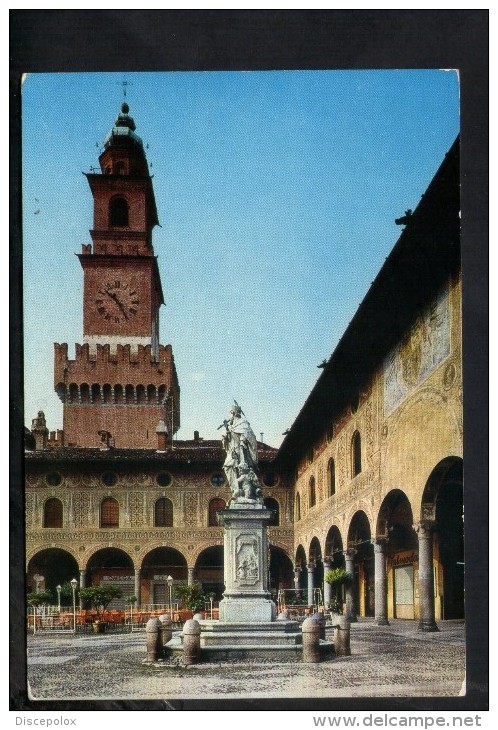 P2316 VIGEVANO - Provincia Di PAVIA - PIAZZA DUCALE E TORRE DEL BRAMANTE CON MONUMENTO - Vigevano