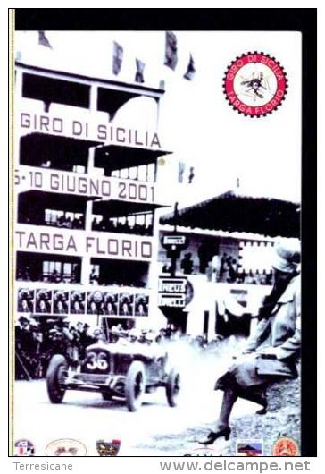 GIRO DI SICILIA TARGA FLORIO 2001 NUOVA NON VIAGGIATA VCC PANORMUS AC PALERMO A - Le Mans