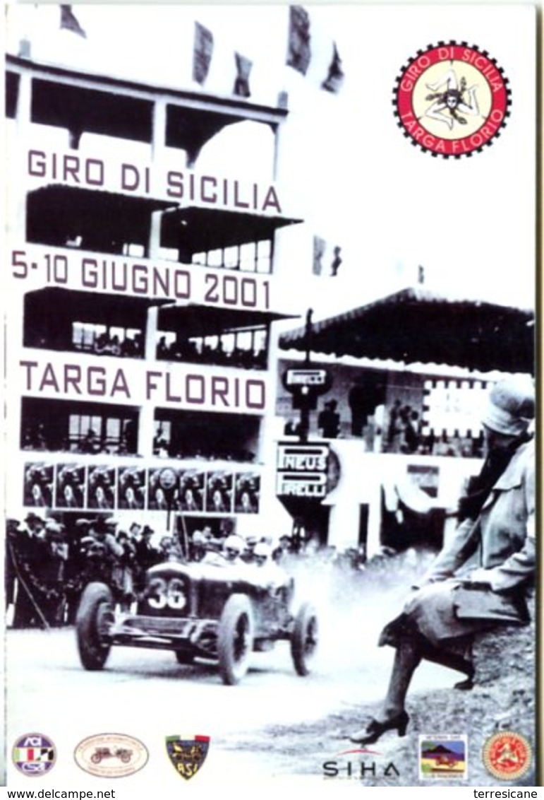 GIRO DI SICILIA TARGA FLORIO 2001 NUOVA NON VIAGGIATA VCC PANORMUS AC PALERMO A - Le Mans