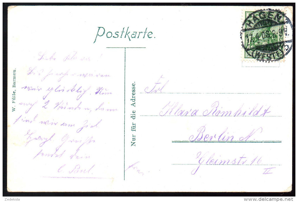 0990 - Alte Ansichtskarte - Hagen I. W. Gel 1908 - Hagen