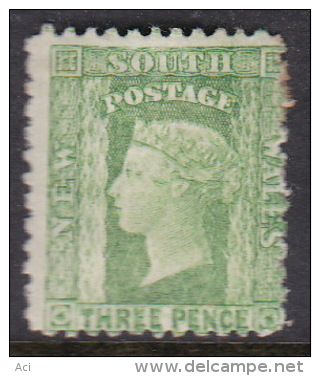 Australia New South Wales State Three Pence Green  211e Mint - Mint Stamps