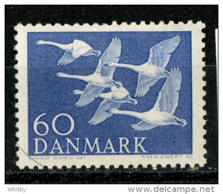 Denmark 1956 60o Whooper Swan Issue #362  MH - Nuevos