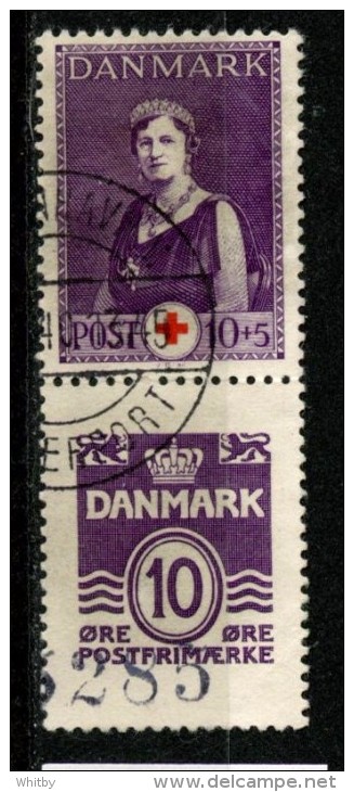 Denmark 1938 Se-tenant Pair Issue #230b - Nuovi