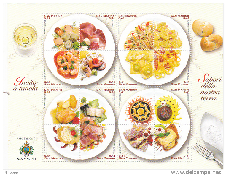 San Marino 2003 Food Miniature Sheet N 77, MNH - Oblitérés